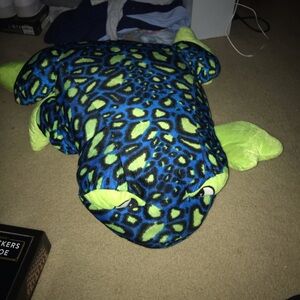 Blue & Green Plush Frog Stuffed Animal - Soft Kids Toy